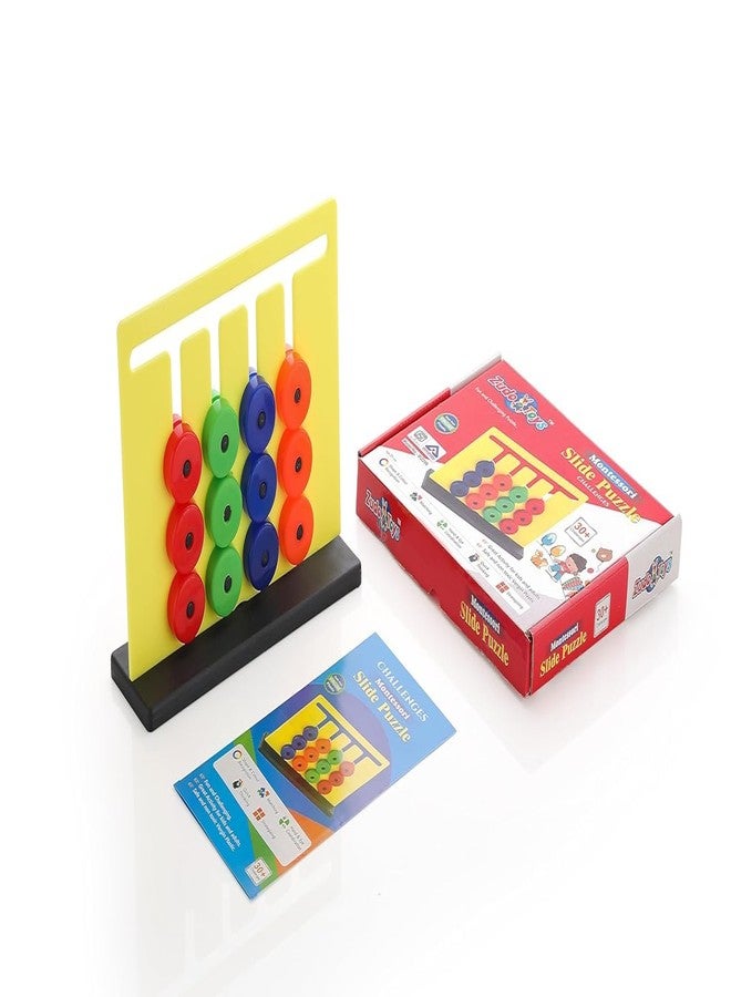 Bindex Learning Color and Pattern Matching Montessori Slide Puzzle Game for Kids, Multicolor - Educational Toy for Toddlers and Children - Improves Cognitive Skills, Problem-Solving - Image 3